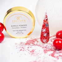 Acrylic Glitter Powder | Red Storm