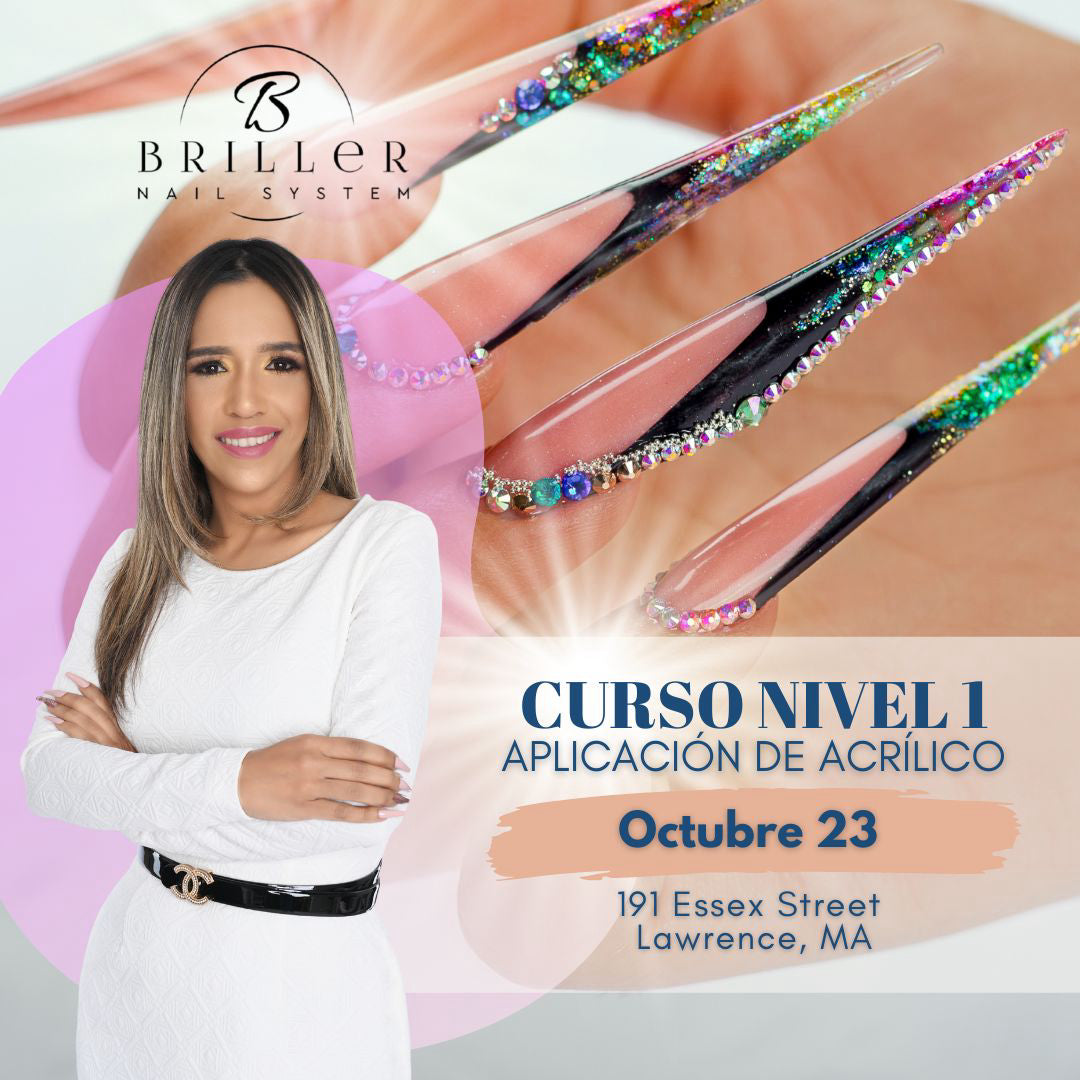 CURSO BÁSICO DE APLICACIÓN DE ACRÍLICO NIVEL 1