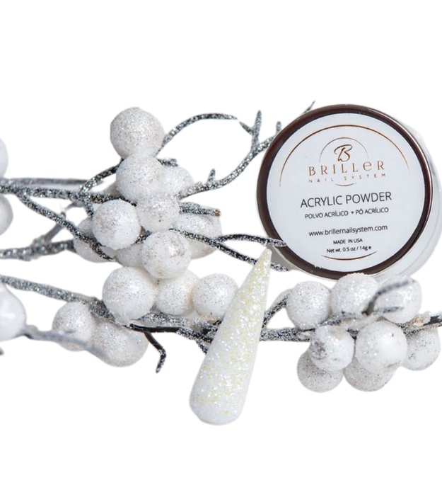 Acrylic Powder | White Snowflake