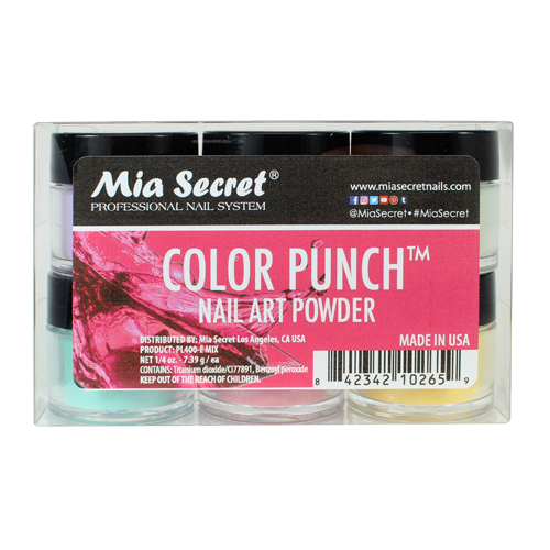 COLOR PUNCH  ACRYLIC POWDER 6 PCS