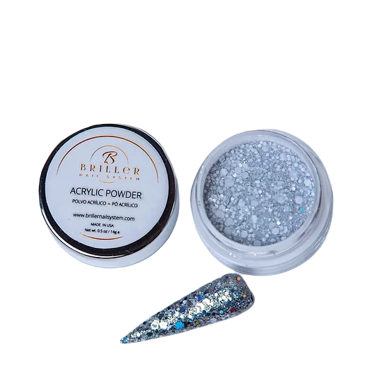 Acrylic Glitter Powder | Chunky Silver