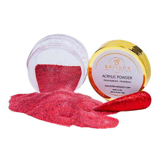 Acrylic Glitter Powder  Flash Rouge – Briller Nail System